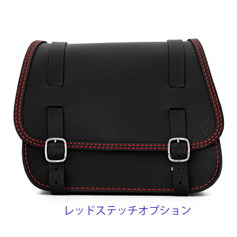 エンズクオイオ リトル GLAM レザーサドルバッグ (ブラック)7