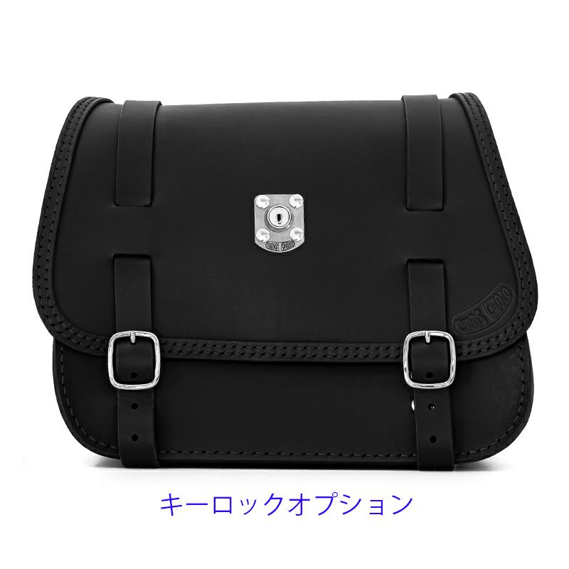 エンズクオイオ リトル GLAM レザーサドルバッグ (ブラック)8