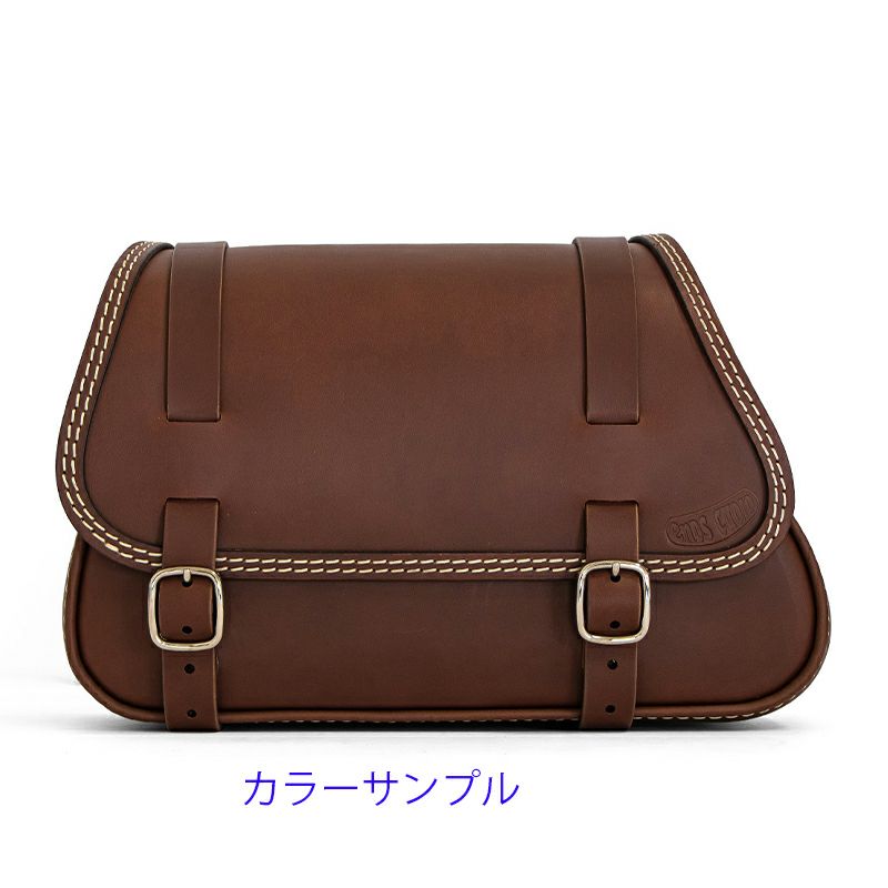 エンズクオイオ リトル GLAM レザーサドルバッグ (ダークブラウン)7