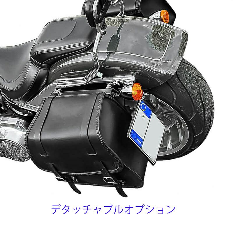 エンズクオイオ リトル GLAM レザーサドルバッグ (リンクルレザー)4