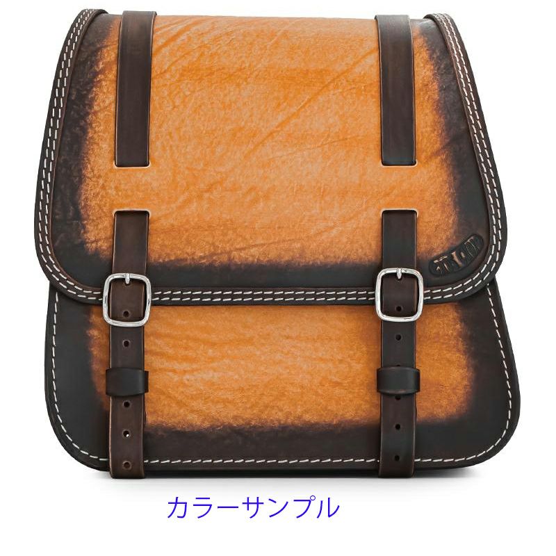 エンズクオイオ リトル GLAM レザーサドルバッグ (ディストレスト・ツートーン)7