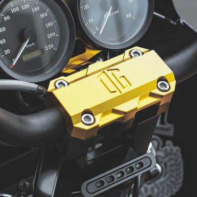 OGライザー用 トップクランプ ゴールドアルマイト OG（オリジナルガレージモト）