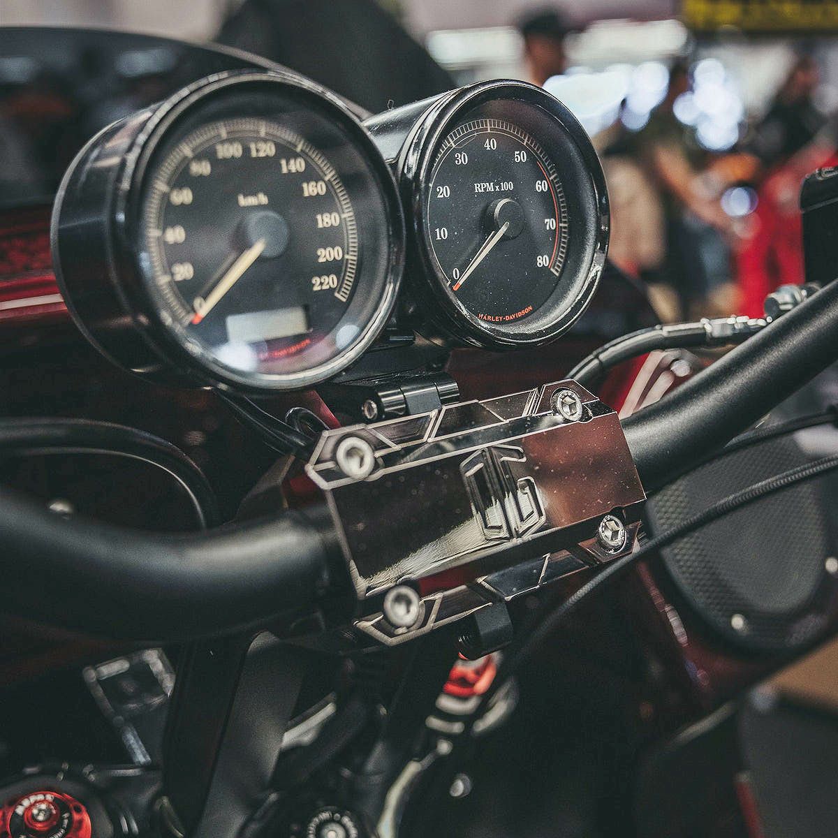 OGライザー用 トップクランプ ブラッククローム OG（オリジナルガレージモト） 2