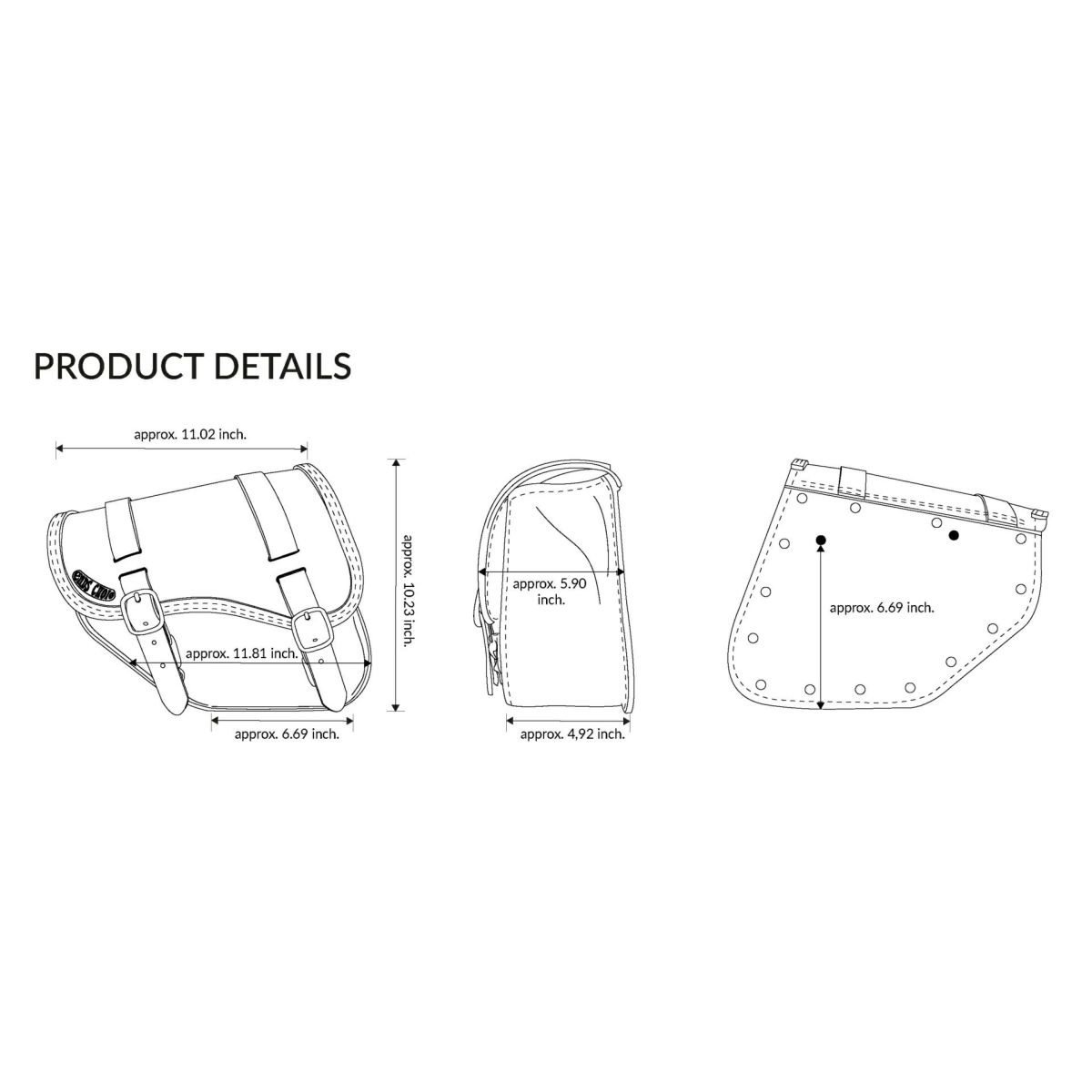 エンズクオイオ SOUL レザーサドルバッグ (ツートーン)9