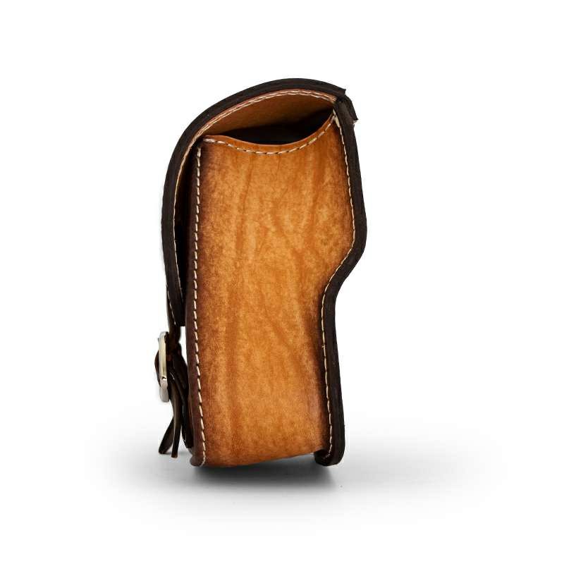 エンズクオイオ SOUL レザーサドルバッグ (ディストレスト・ツートーン)3