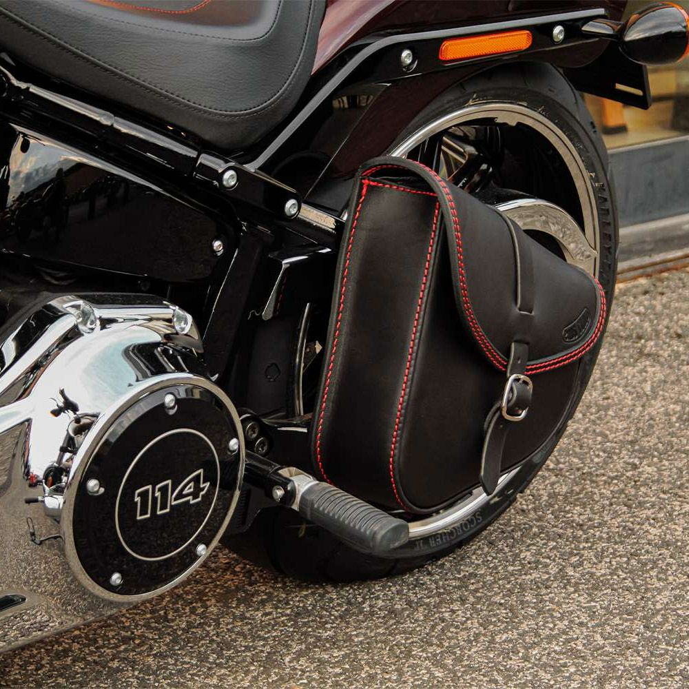 エンズクオイオ BOB レザー スイングアームバッグ (ブラック)5