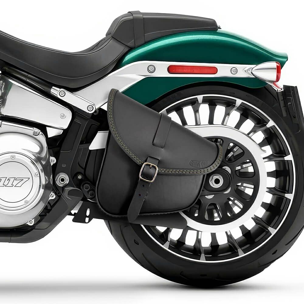 エンズクオイオ BOB レザー スイングアームバッグ (ブラック)8