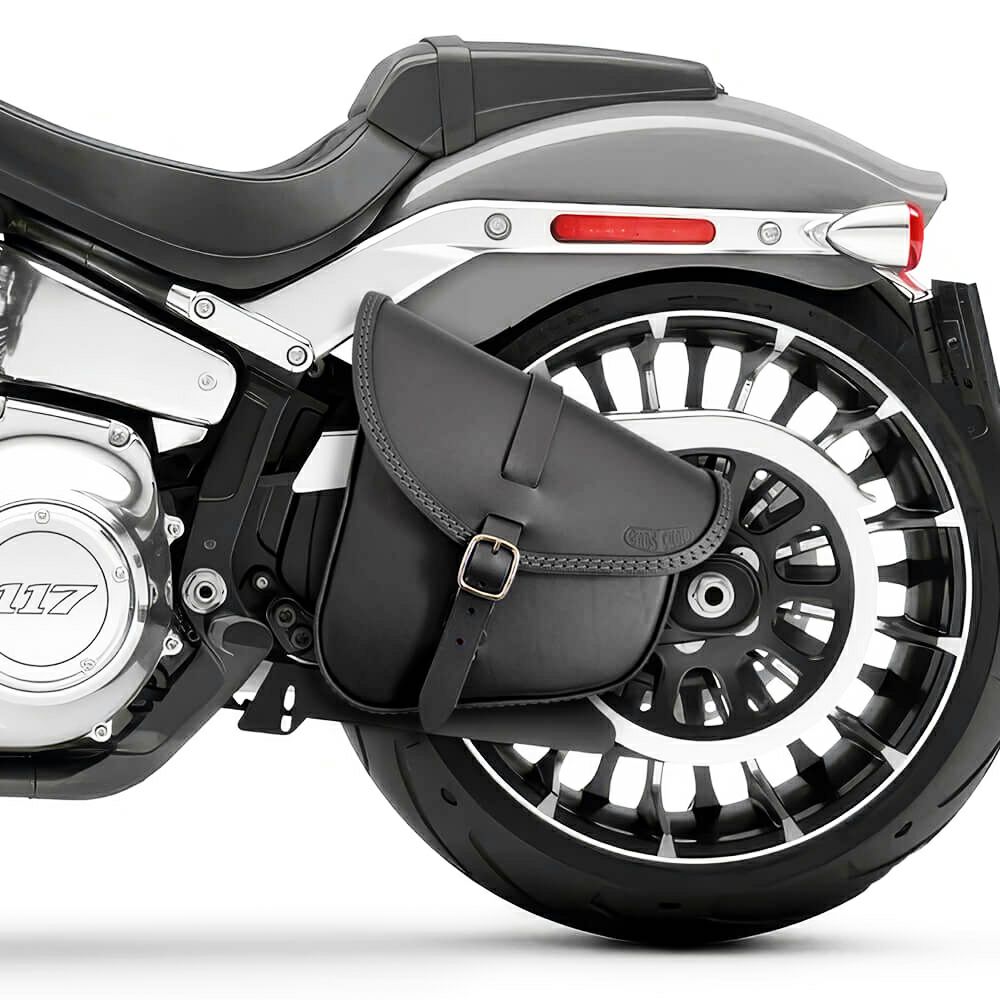 エンズクオイオ BOB レザー スイングアームバッグ (ブラック)10