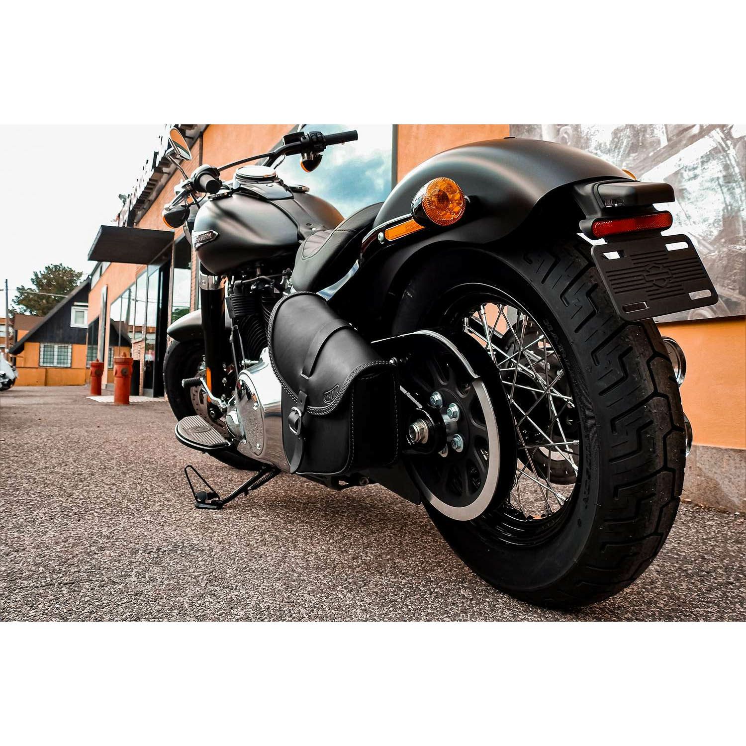 エンズクオイオ BOB レザー スイングアームバッグ (ブラック)13