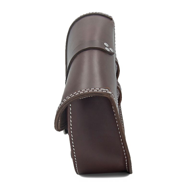 エンズクオイオ BOB レザー スイングアームバッグ (ダークブラウン)3