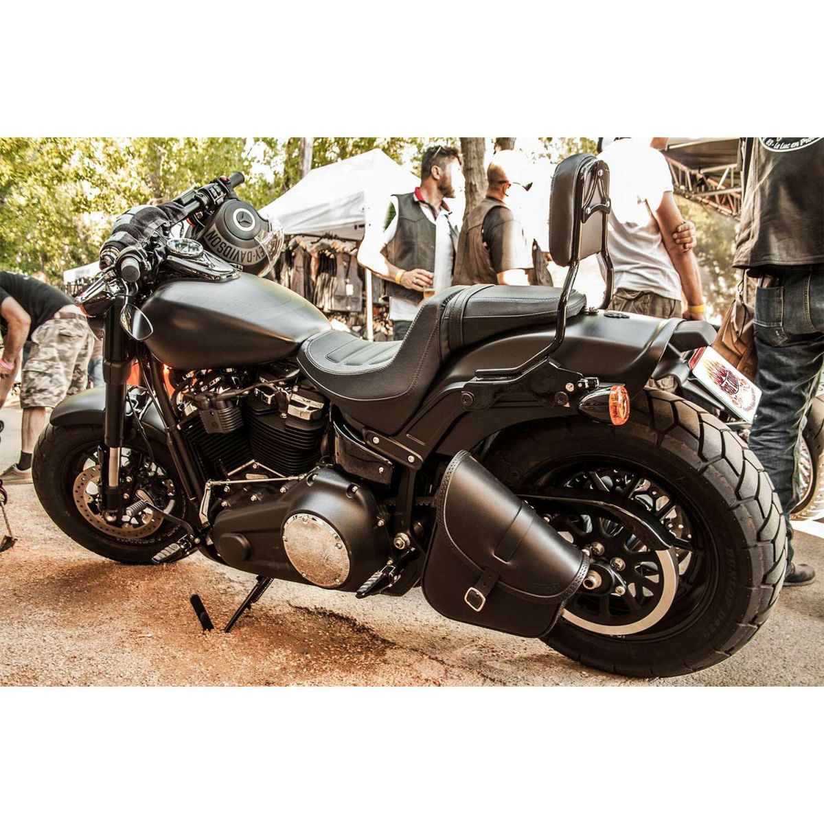 エンズクオイオ BOB レザー スイングアームバッグ (ディストレスト・ツートーン)11