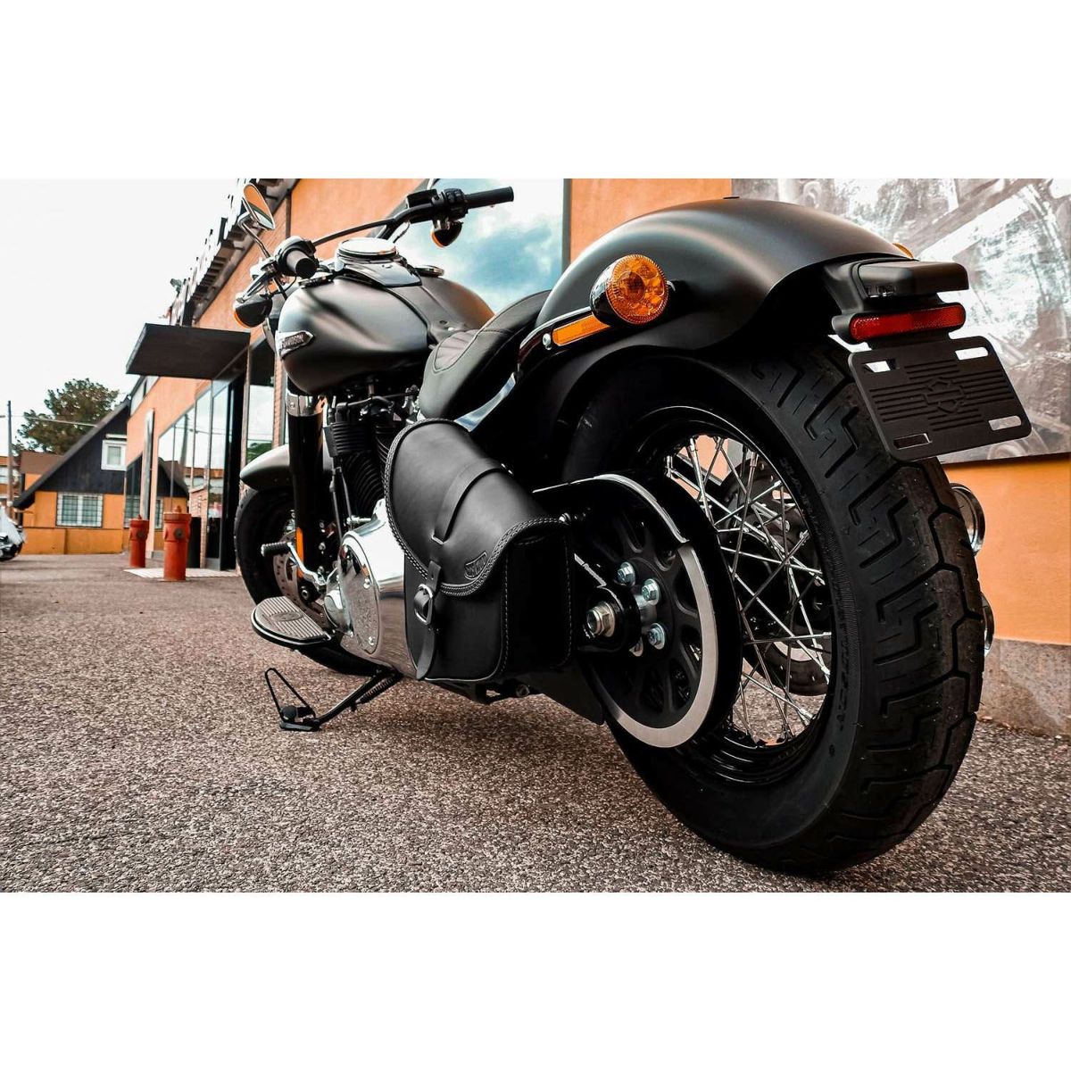 エンズクオイオ BOB レザー スイングアームバッグ (ツートーン・ダーク)10