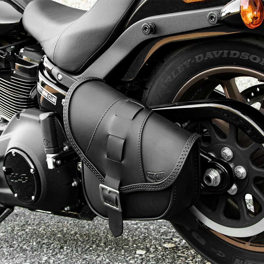 エンズクオイオ BOB Special レザー スイングアームバッグ (ブラック)