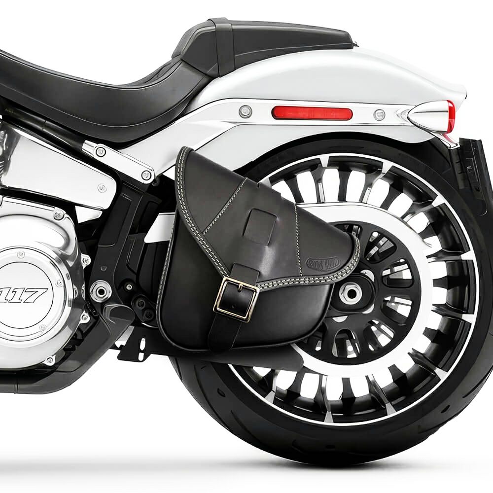 エンズクオイオ BOB Special レザー スイングアームバッグ (ブラック)7