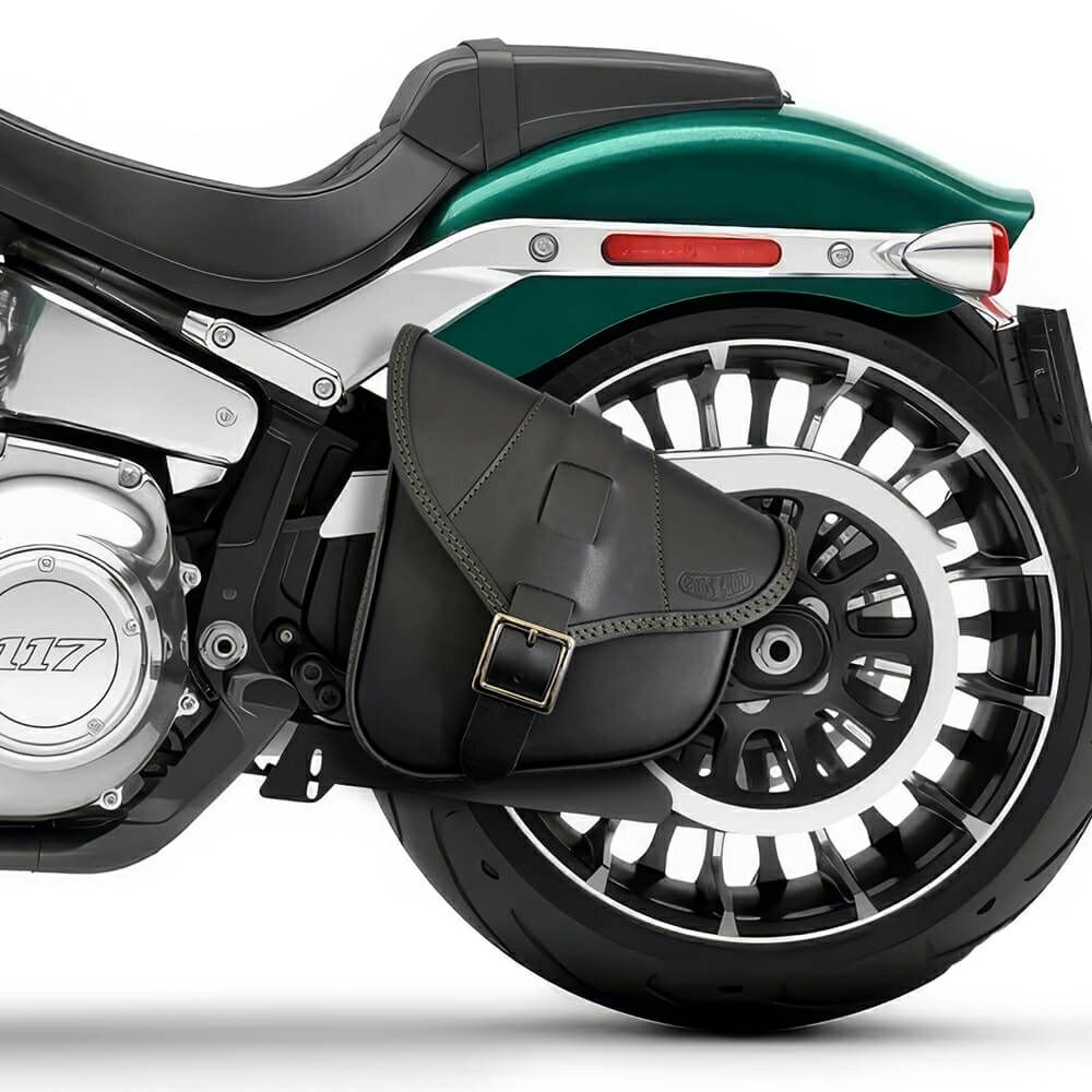 エンズクオイオ BOB Special レザー スイングアームバッグ (ブラック)8