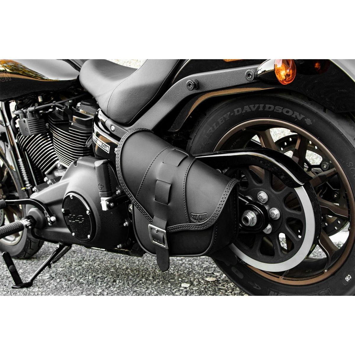 エンズクオイオ BOB Special レザー スイングアームバッグ (ブラック)10