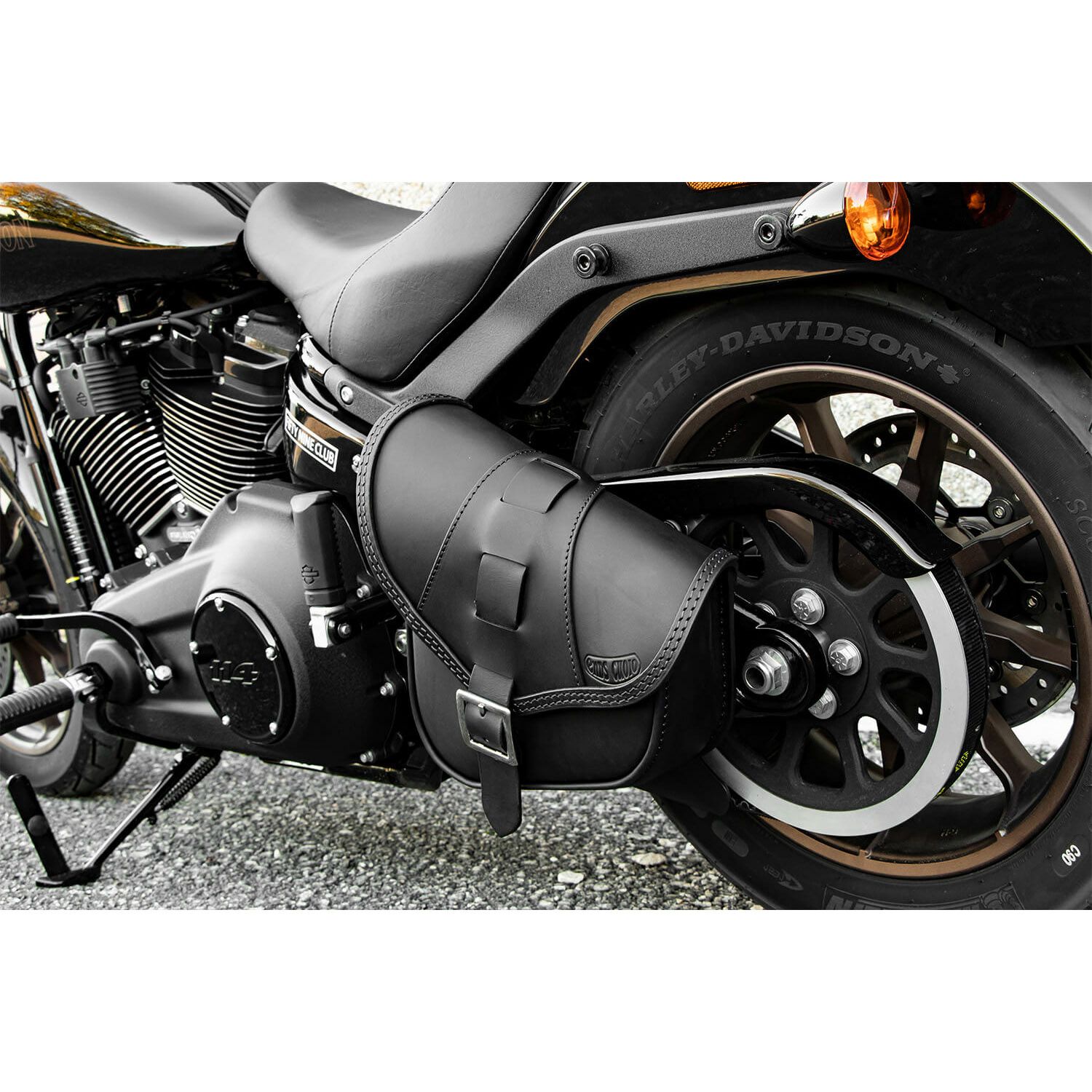 エンズクオイオ BOB Special レザー スイングアームバッグ (ブラック)10