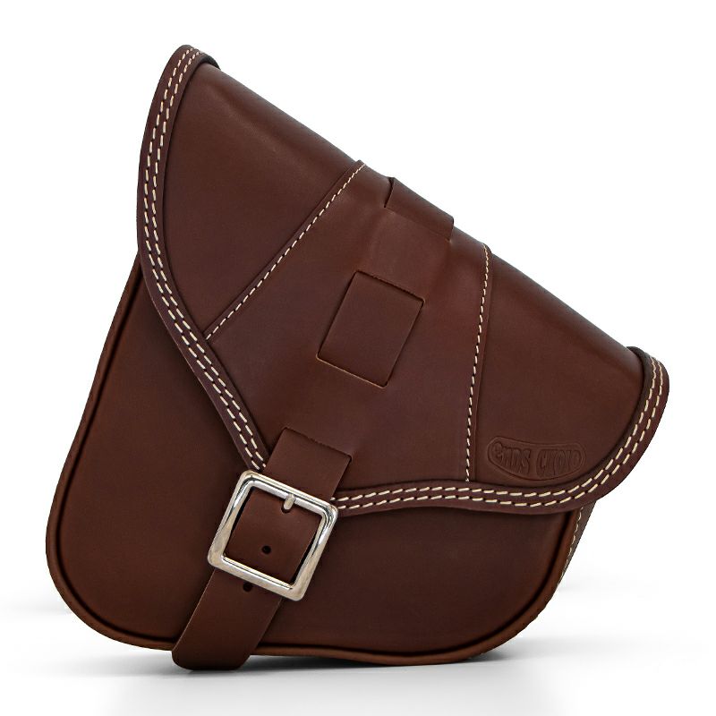 エンズクオイオ BOB Special レザー スイングアームバッグ (ダークブラウン)3