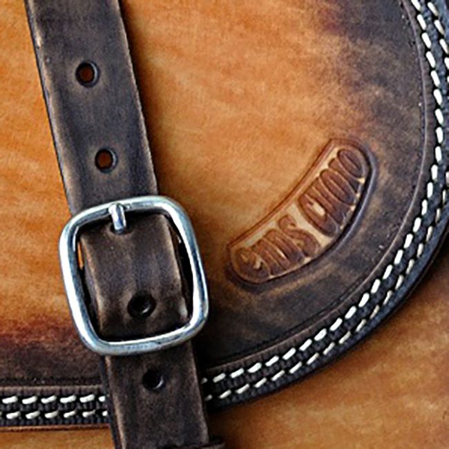 エンズクオイオ BOB Special レザー スイングアームバッグ (ディストレスト・ツートーン)2