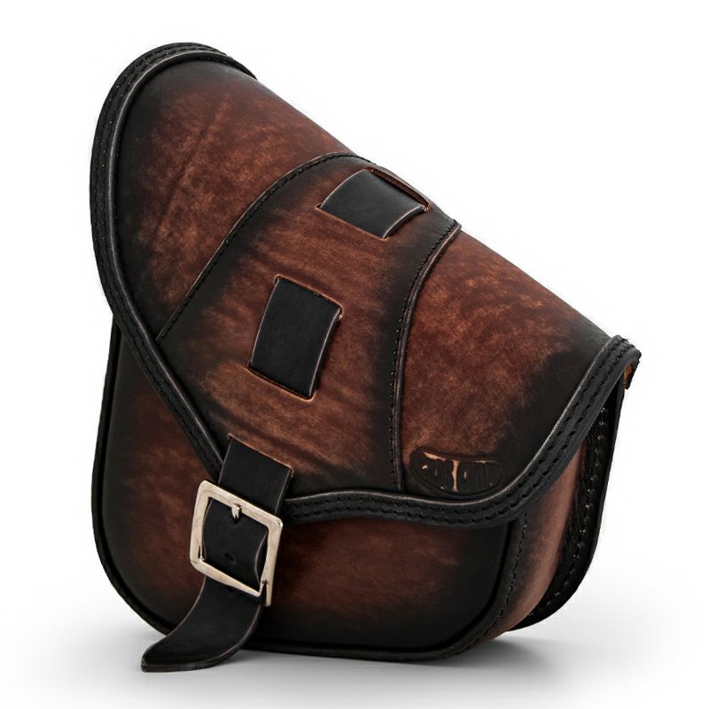 エンズクオイオ BOB Special レザー スイングアームバッグ (ディストレスト・ツートーン・ダーク)4