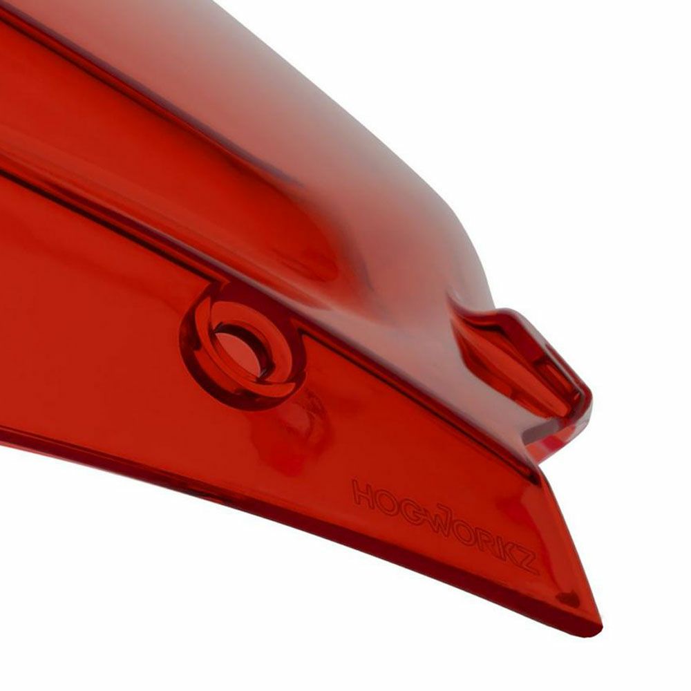  2024年以降 FLTRX/SE Flowz 9 インチ ウインドシールド レッド HOGWORKZ 