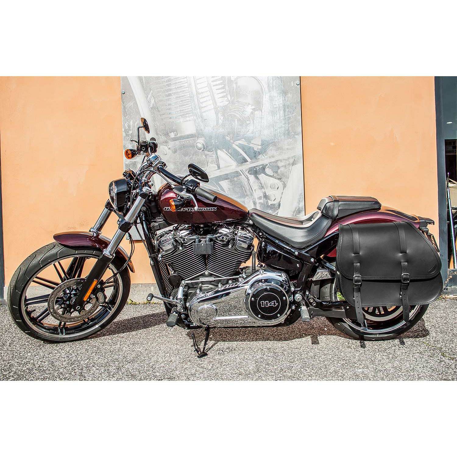  エンズクオイオ Country レザーサドルバッグ (ブラック)4