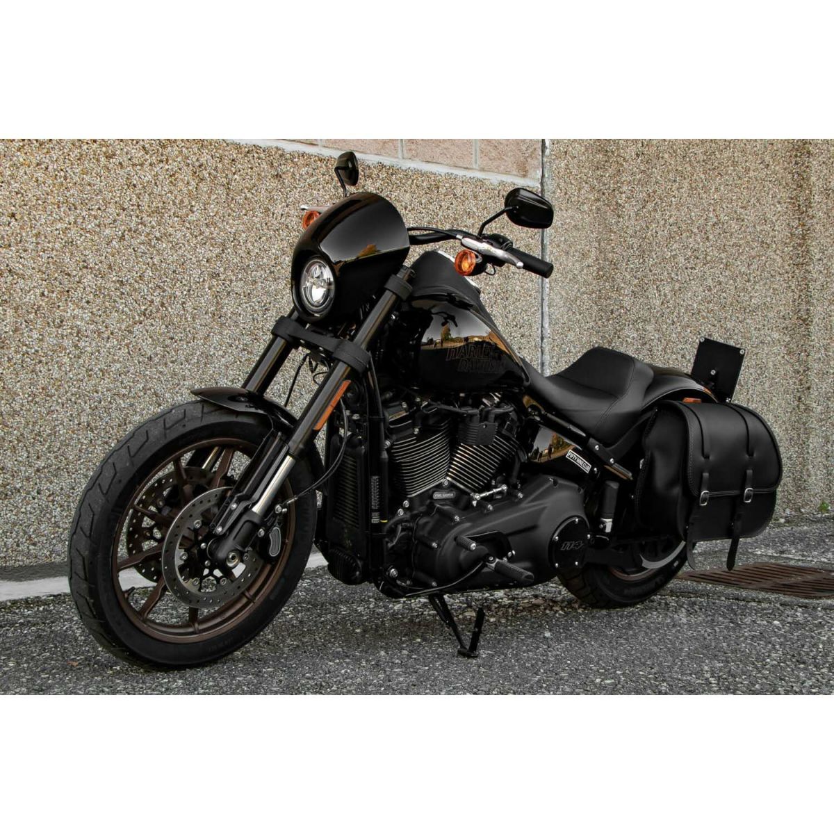  エンズクオイオ Country レザーサドルバッグ (ブラック)5