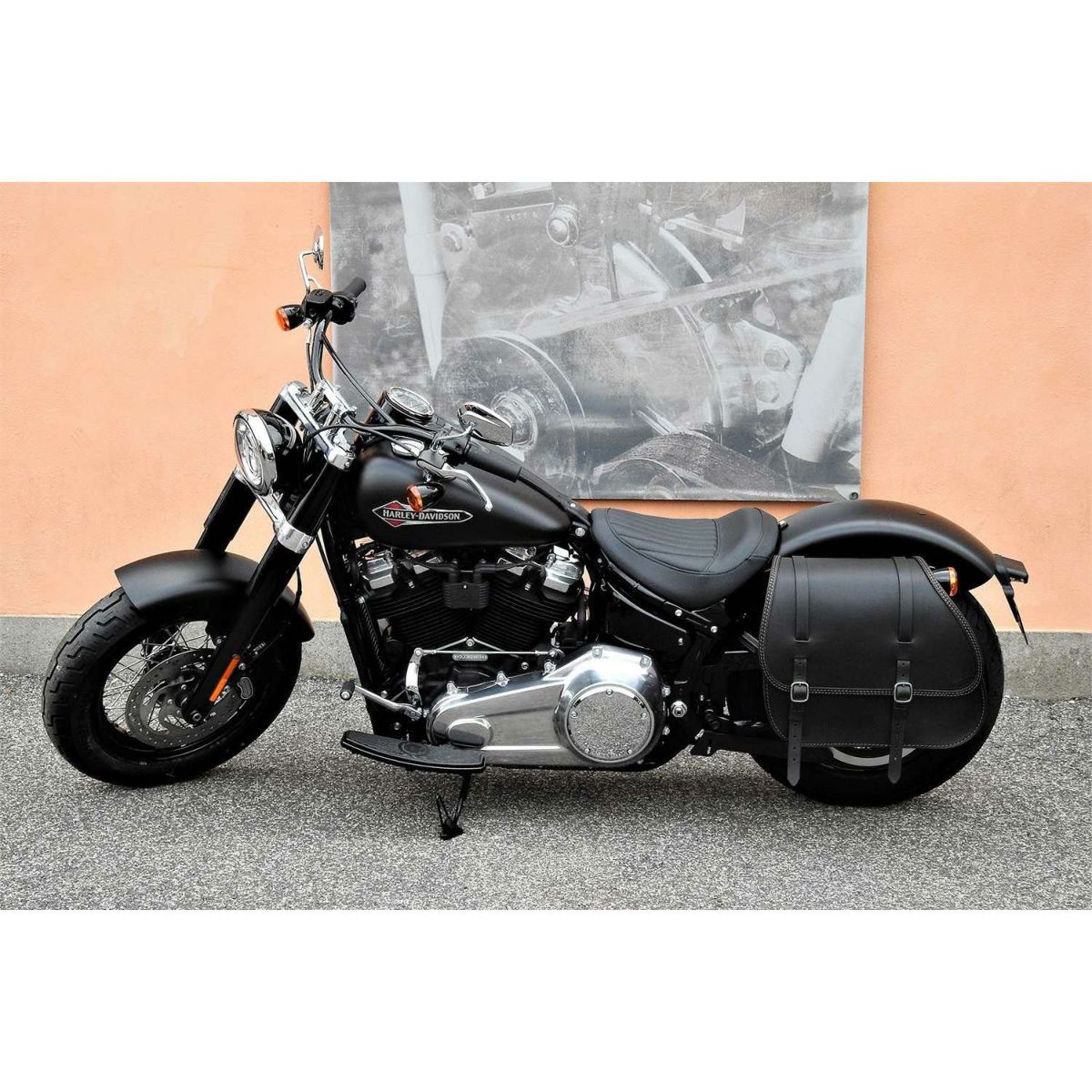  エンズクオイオ Country レザーサドルバッグ (ブラック)7