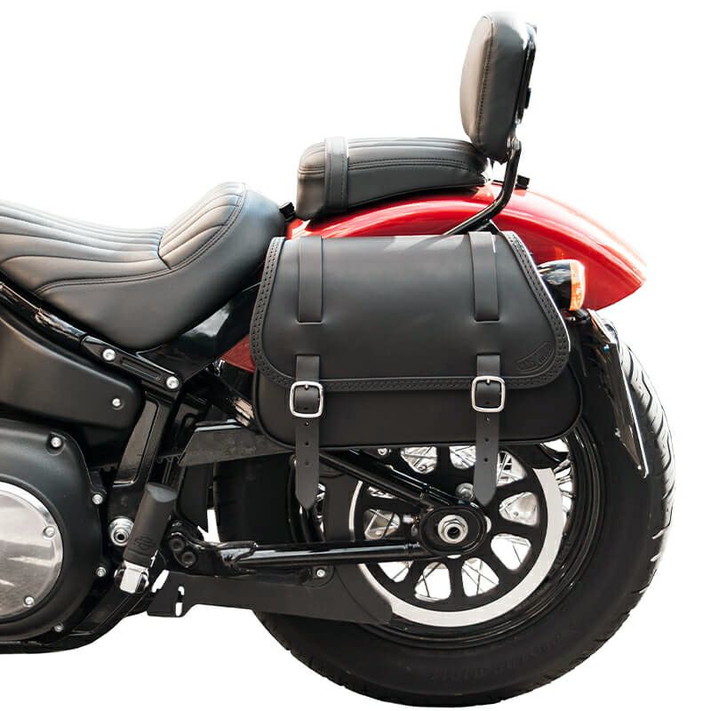 エンズクオイオ Folk レザーサドルバッグ (ブラック)1