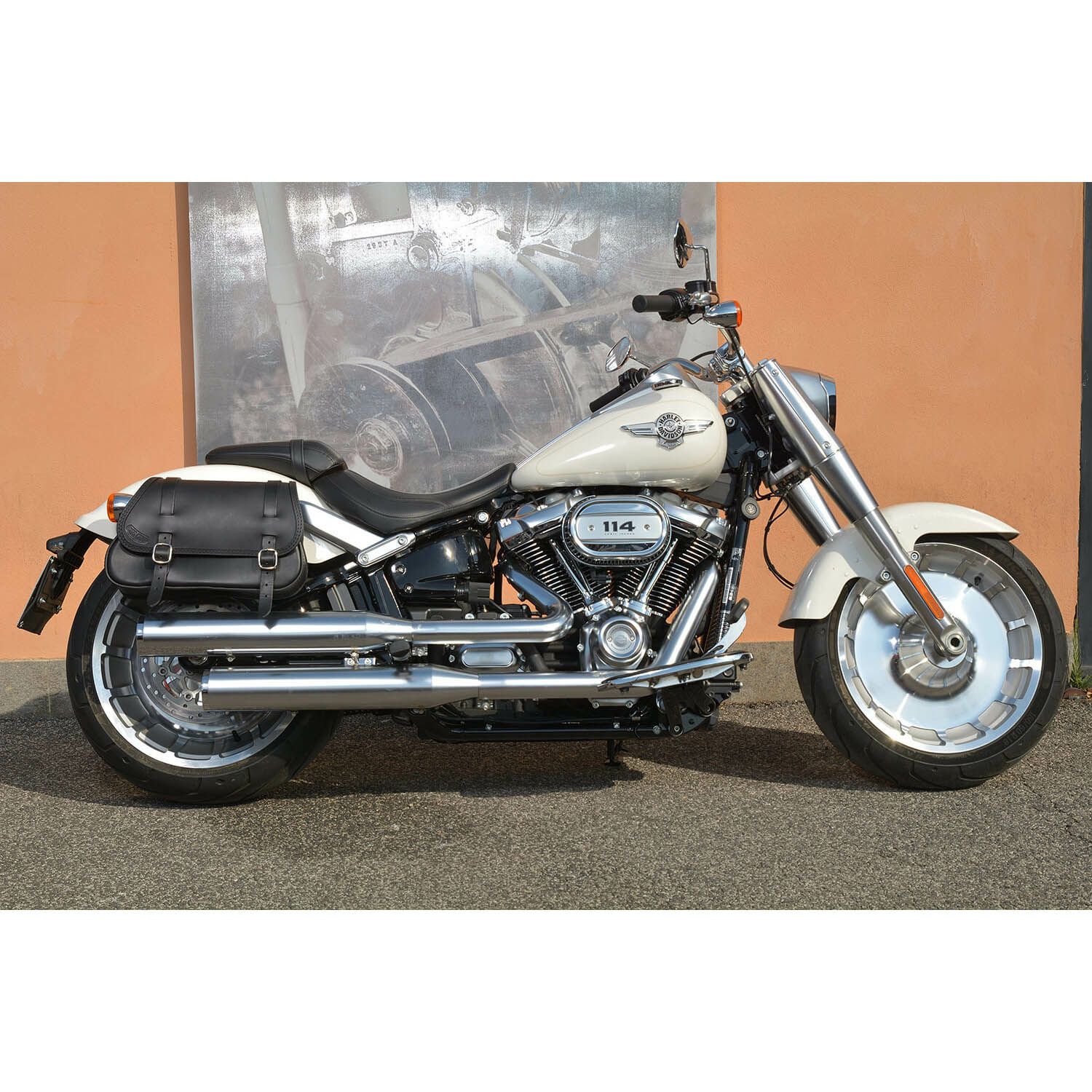 エンズクオイオ Folk レザーサドルバッグ (ブラック)6