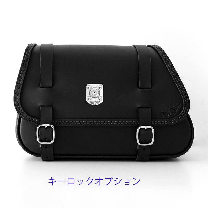 エンズクオイオ Folk レザーサドルバッグ (ブラック)13