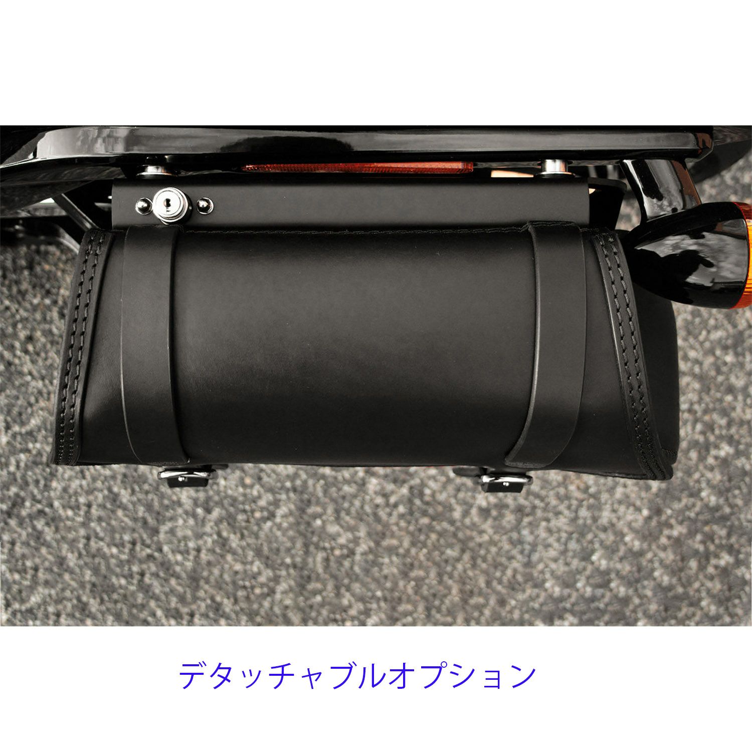 エンズクオイオ Folk レザーサドルバッグ (ブラック)14