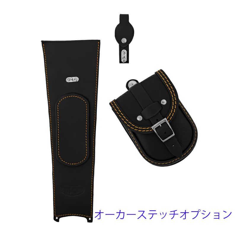エンズクオイオ Smart レザー タンクバッグ (ブラック) M8 ファットボブ15
