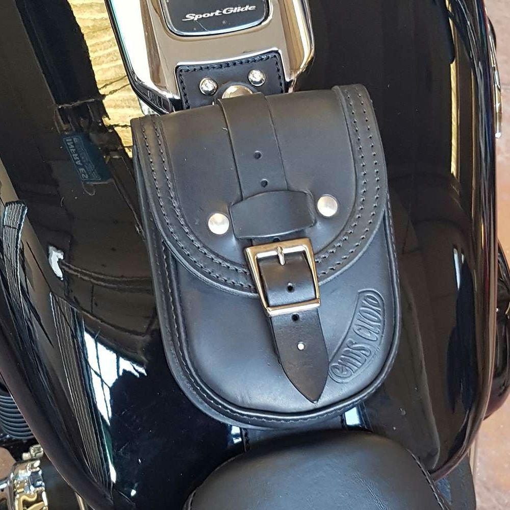  エンズクオイオ Smart レザー タンクバッグ (ブラック) M8 スポーツグライド