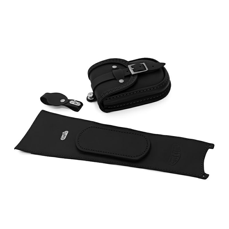 エンズクオイオ Smart レザー タンクバッグ (ダークブラウン) M8 ファットボブ5