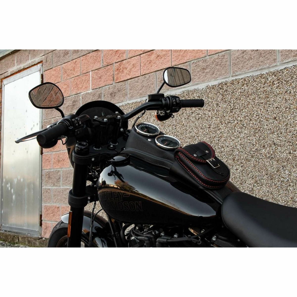 エンズクオイオ Smart レザー タンクバッグ (リンクルレザー) M8 ローライダー/S4