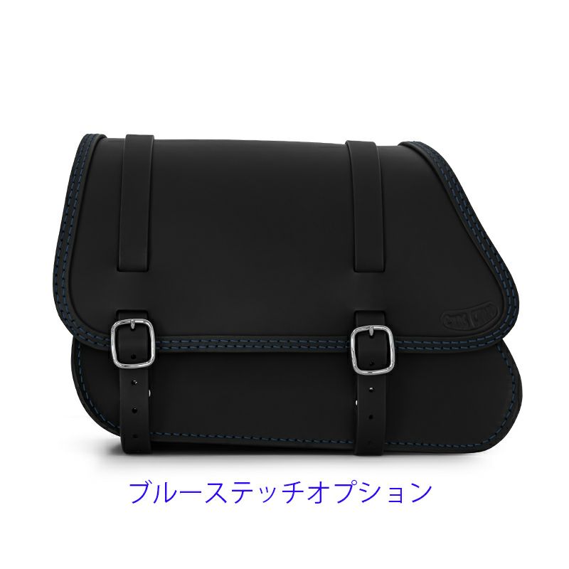 エンズクオイオ REV リトル GYPSY レザーサドルバッグ (ブラック)10