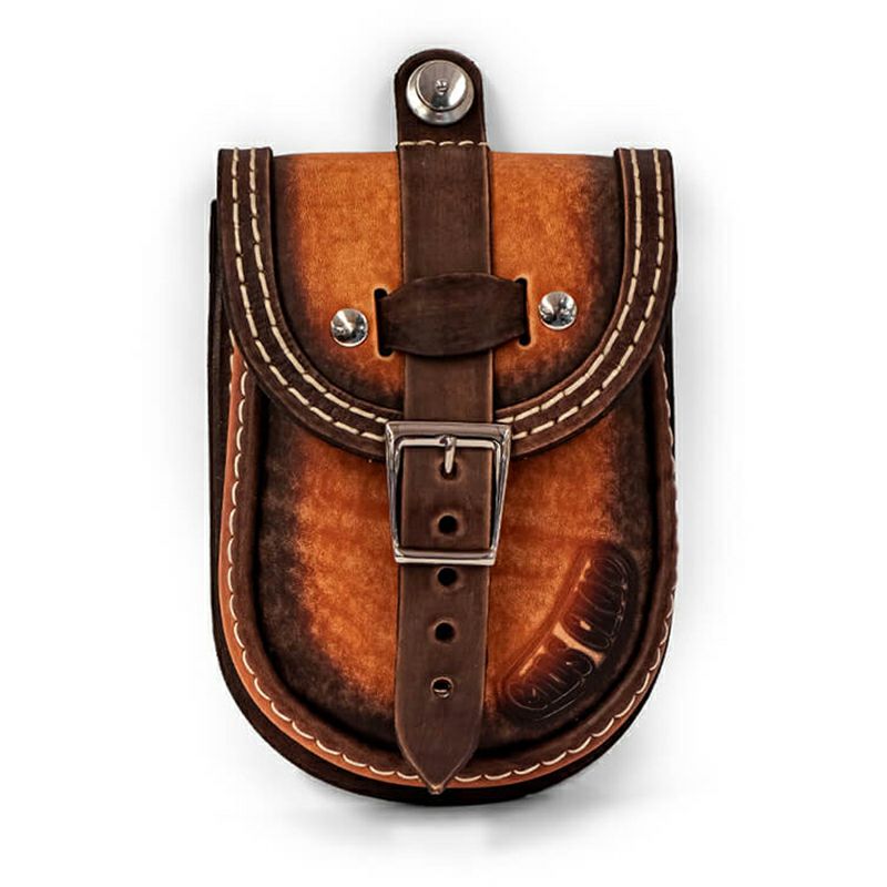 エンズクオイオ Smart レザー タンクバッグ (ディストレスト・ツートーン)