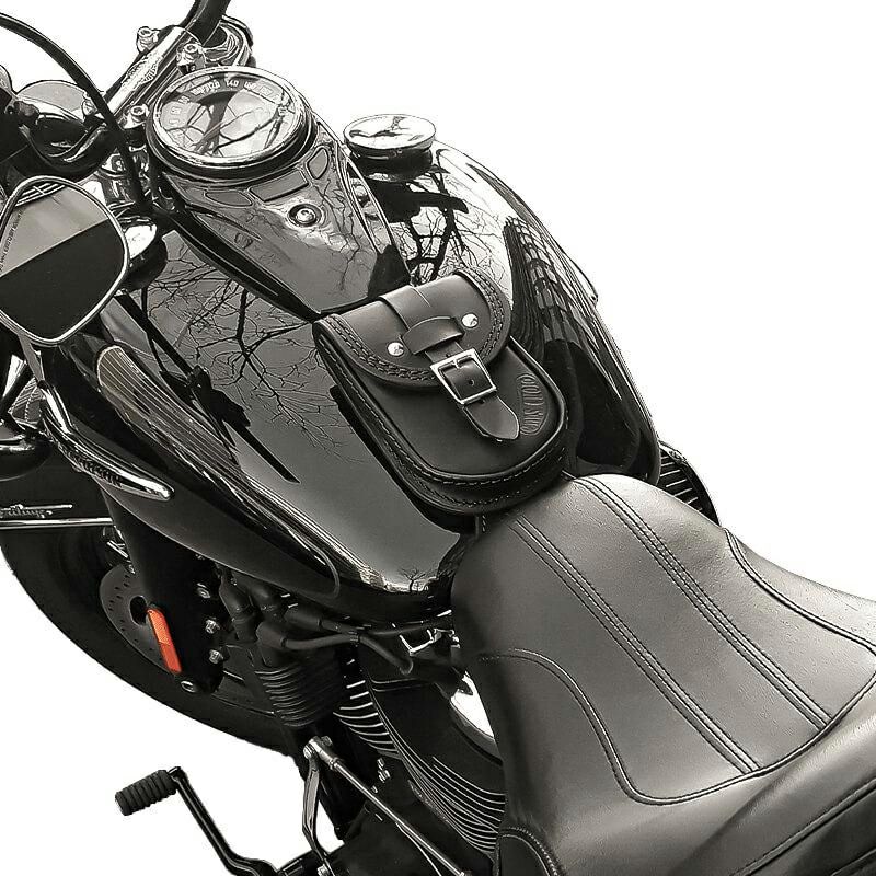 エンズクオイオ Smart レザー タンクバッグ (ディストレスト・ツートーン)3