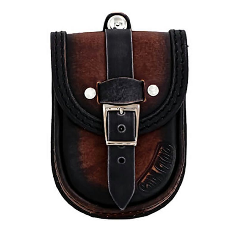 エンズクオイオ Smart レザー タンクバッグ (ディストレスト・ツートーン・ダーク)