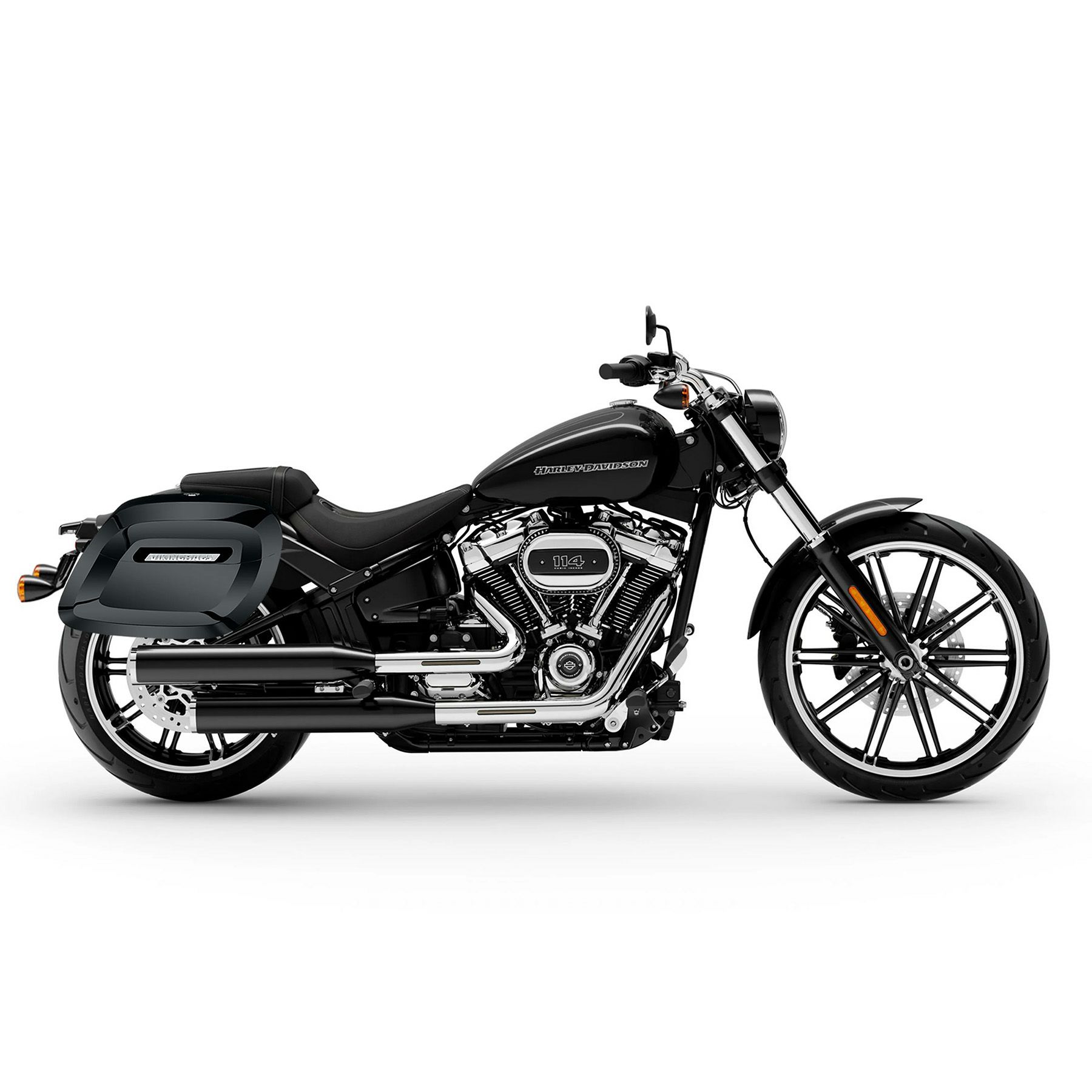 M8 ブレイクアウト Lamellar Raven エクストララージ・サドルバッグ 40L (グロスブラック)2