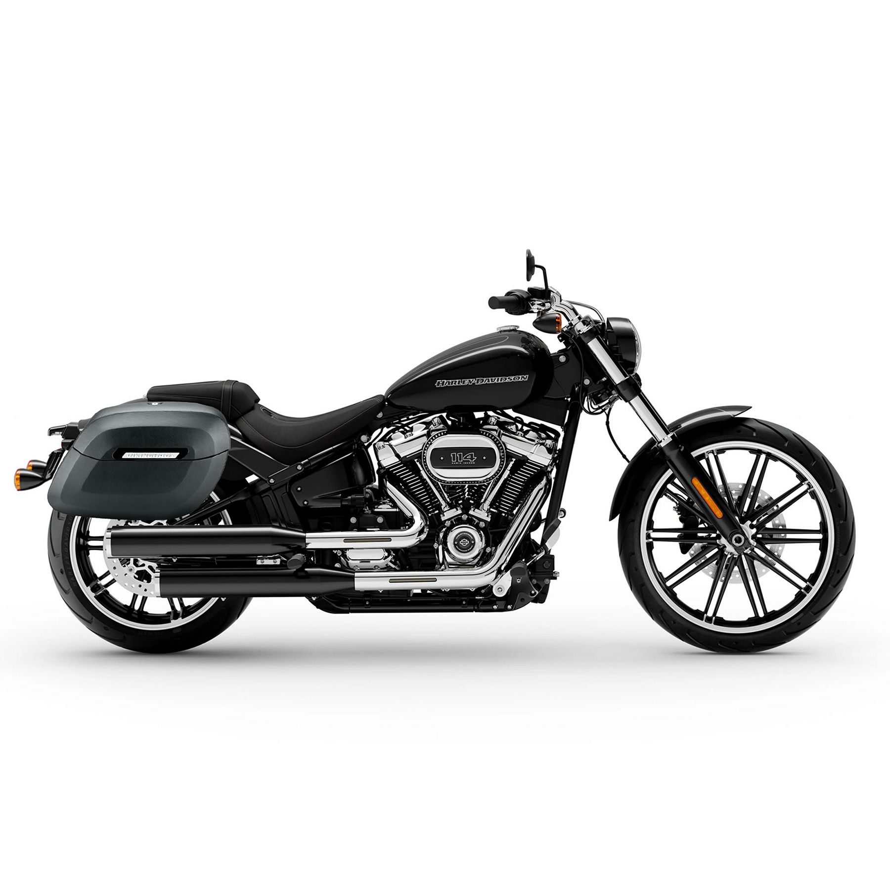  M8 ブレイクアウト Lamellar Raven エクストララージ・サドルバッグ 40L (マットブラック)2