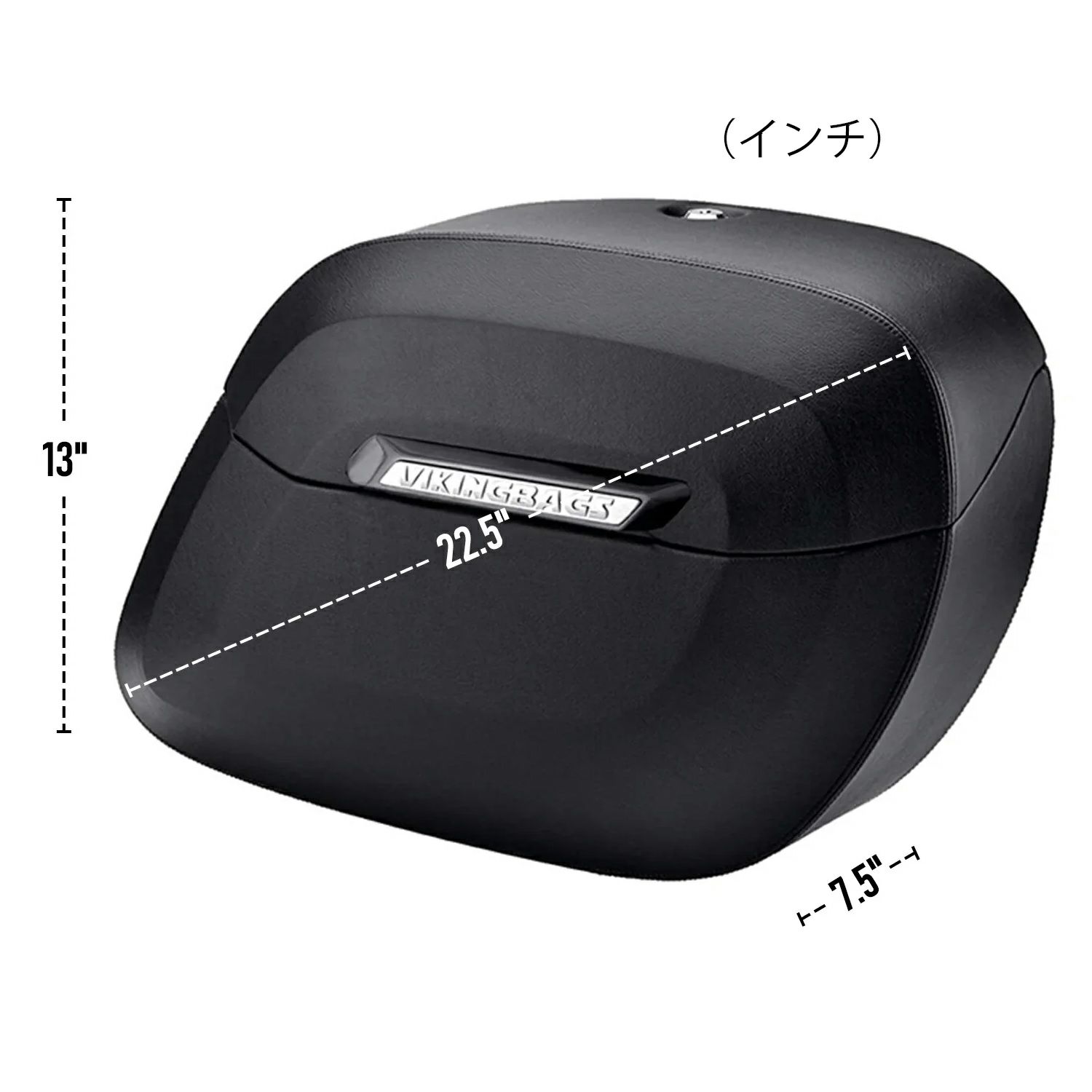 M8 ブレイクアウト Lamellar Raven エクストララージ・サドルバッグ 40L (レザーラップ)4