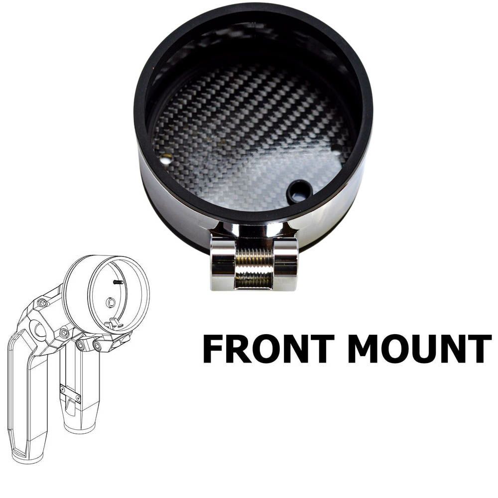 OGライザー用 シングル メーターゲージ フロントマウント クローム OG（オリジナルガレージモト）