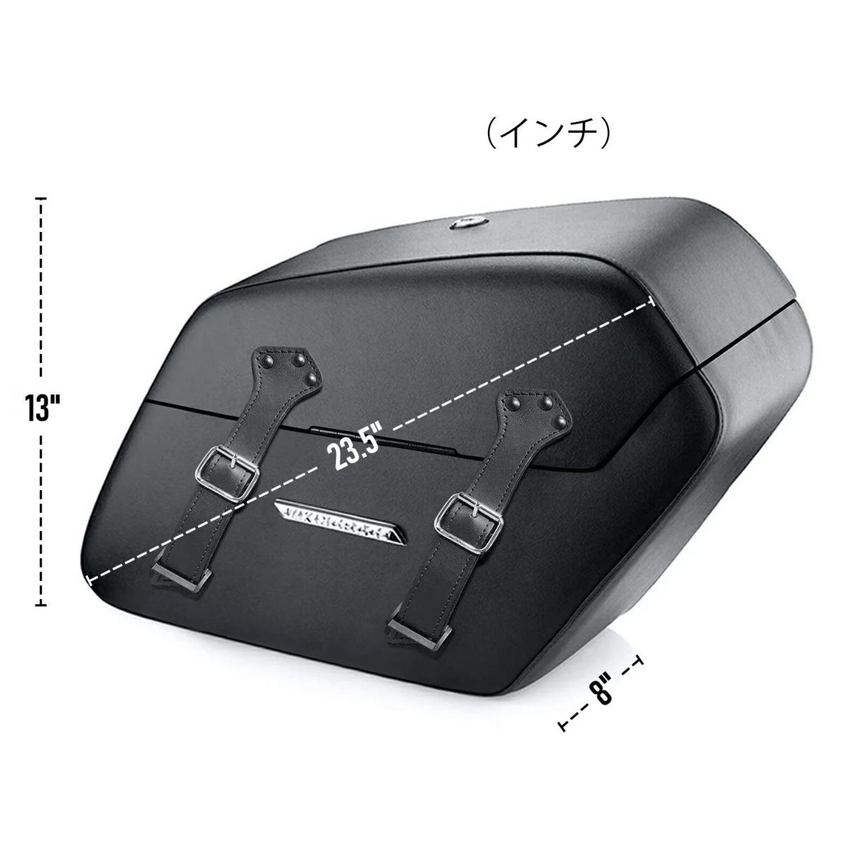 M8 ブレイクアウト Baldur エクストララージ・サドルバッグ 42L (レザーラップ)3