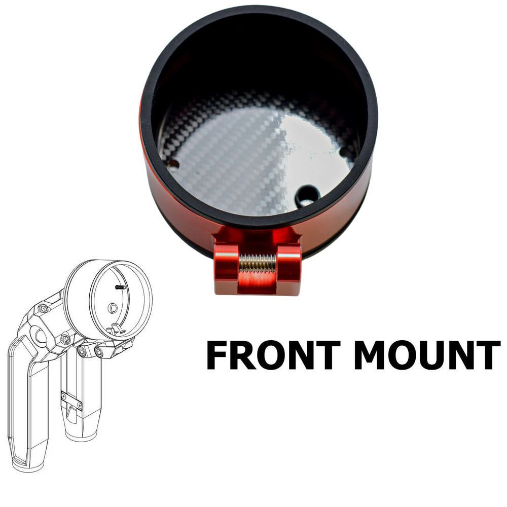 OGライザー用 シングル メーターゲージ フロントマウント レッド OG（オリジナルガレージモト）