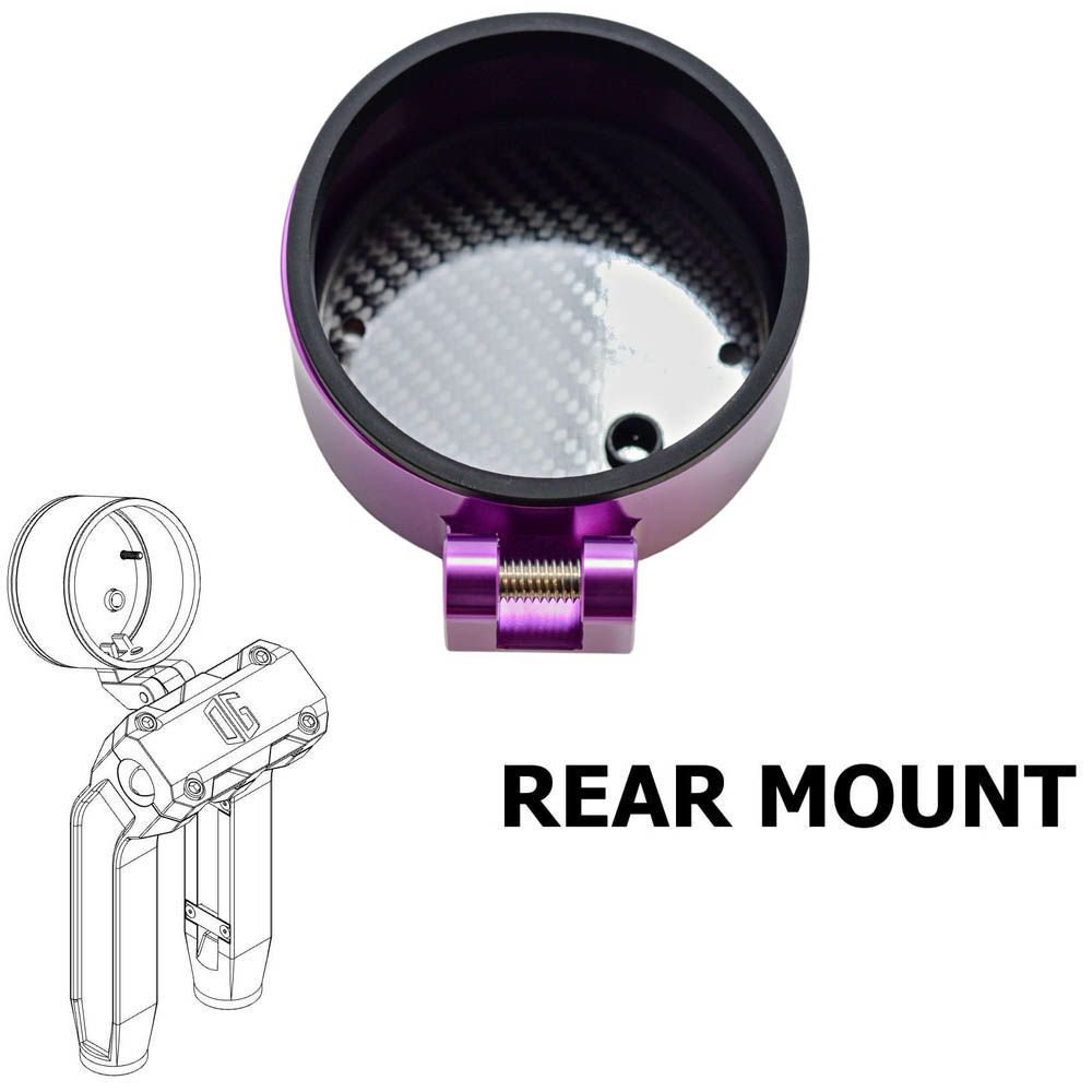 OGライザー用 シングル メーターゲージ リアマウント パープル OG（オリジナルガレージモト）