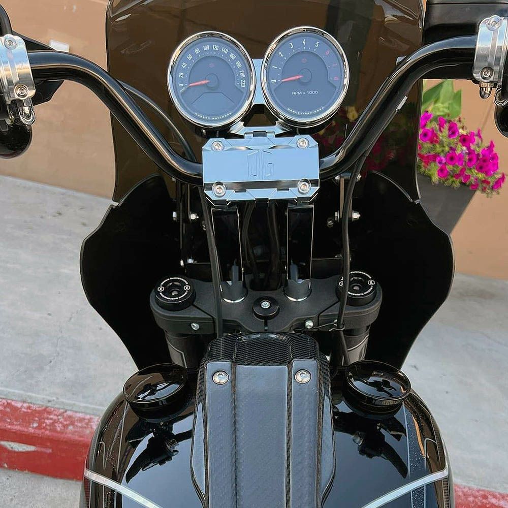 OGライザー用 デュアル メーターゲージ リアマウント クローム OG（オリジナルガレージモト） 3