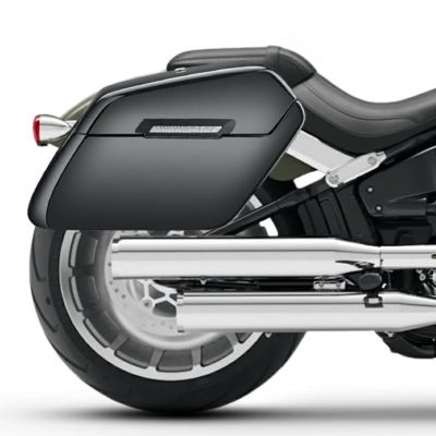 M8 ファットボーイ Baldur エクストララージ・サドルバッグ 42L (グロスブラック) Viking Bags