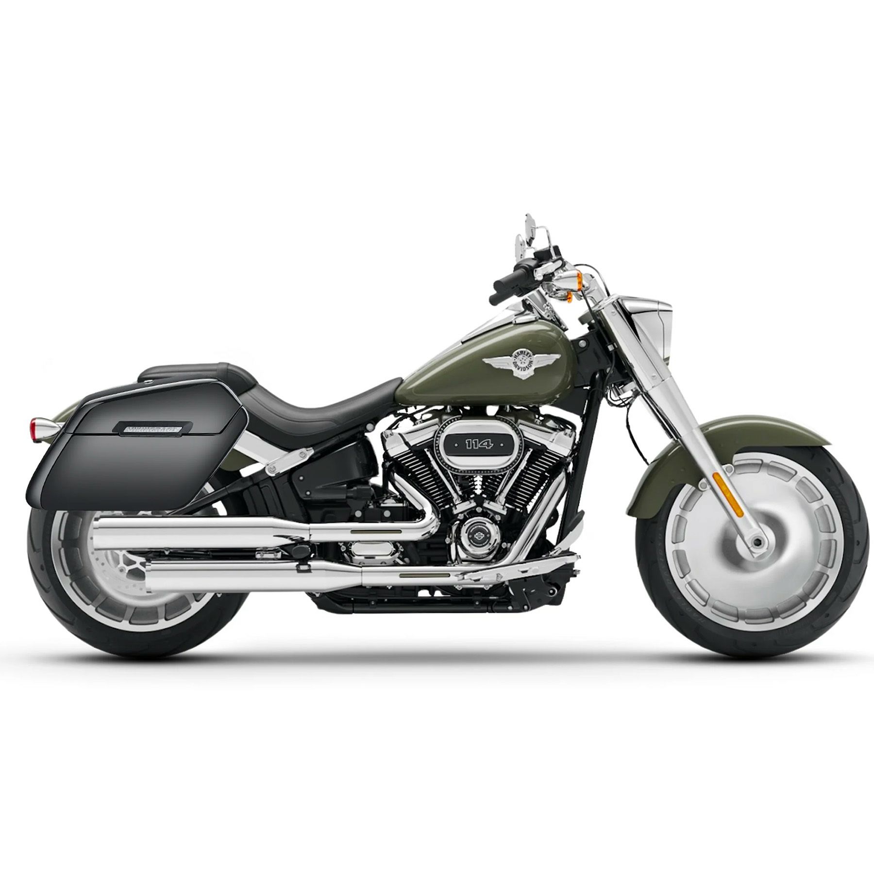 M8 ファットボーイ Baldur エクストララージ・サドルバッグ 42L (グロスブラック)2